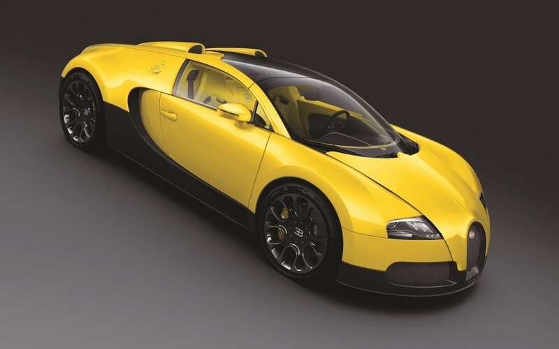 Yellow Bugatti Veyron