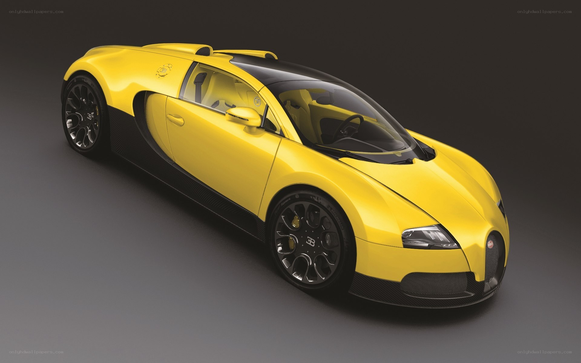 Yellow Bugatti Veyron