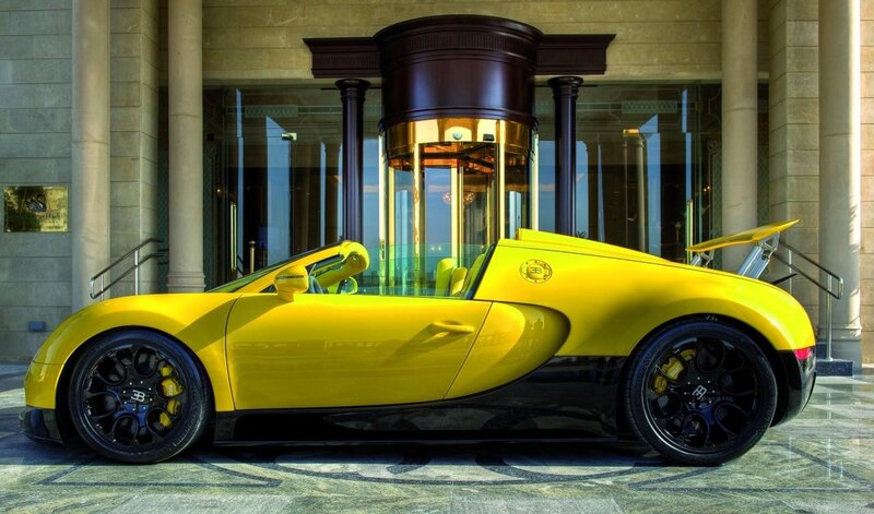 Yellow Bugatti Veyron