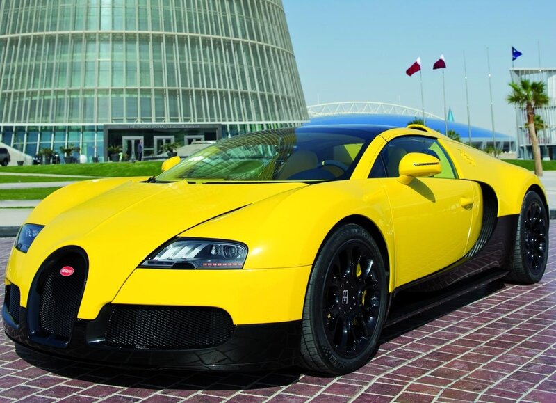 Yellow Bugatti Veyron