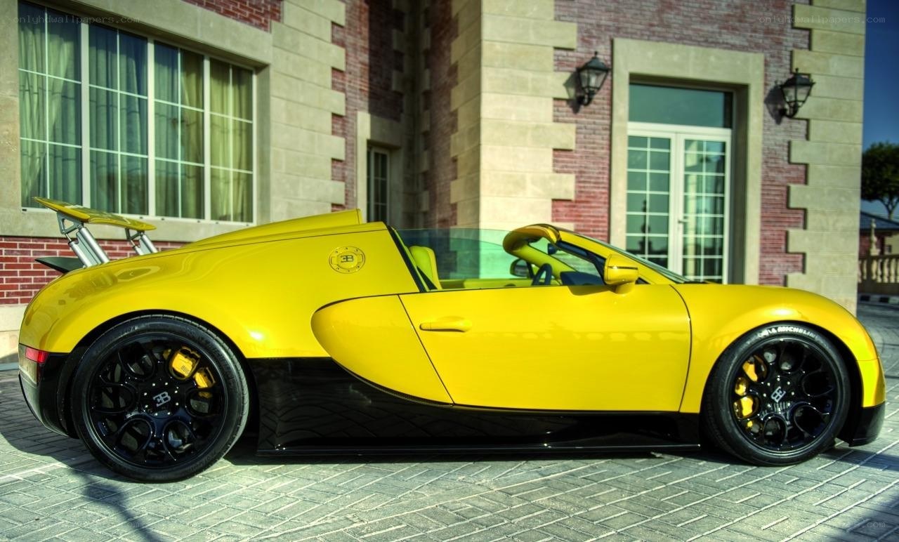 Yellow Bugatti Veyron