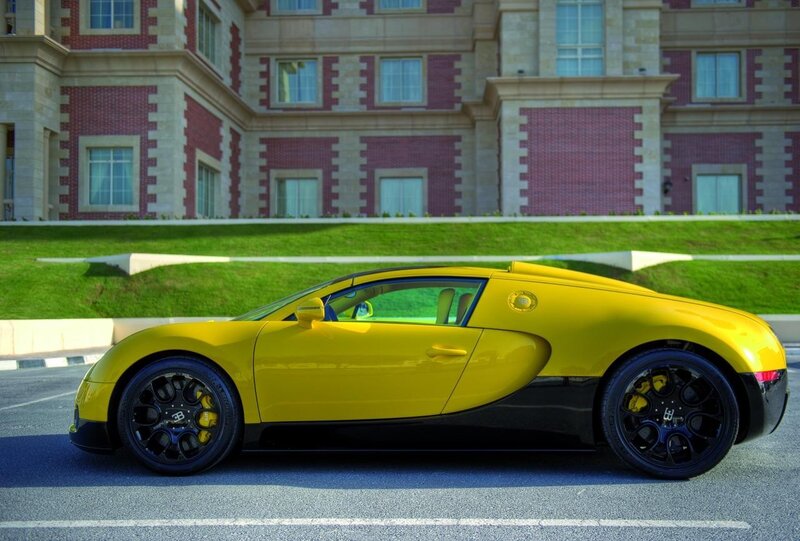 Yellow Bugatti Veyron