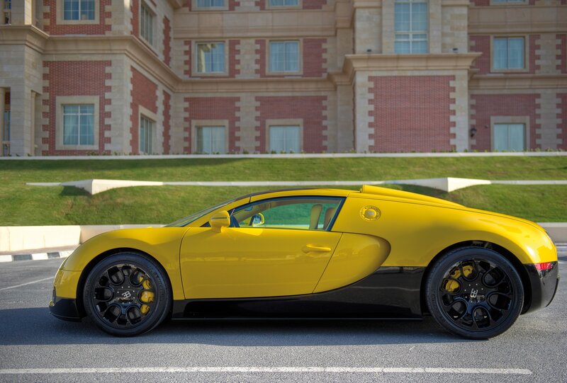 Yellow Bugatti Veyron — Calm, Afternoon