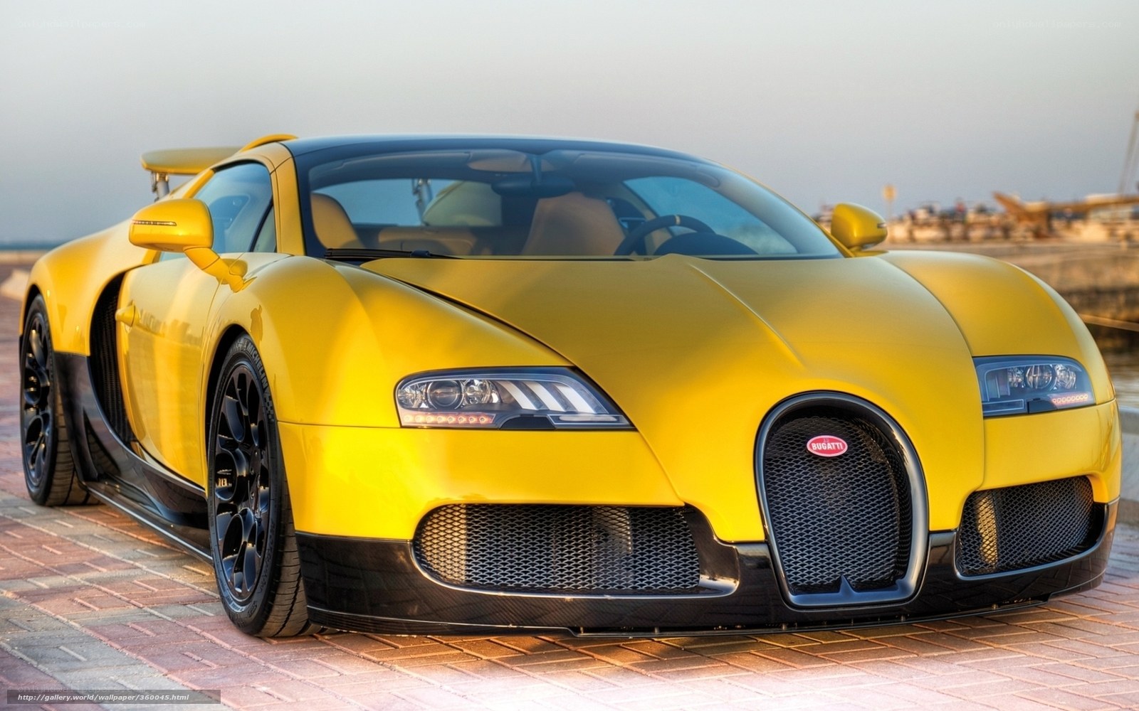 Yellow Bugatti Veyron