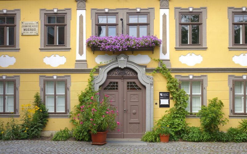 Yellow Building Facade — Calm, Afternoon, Photograph