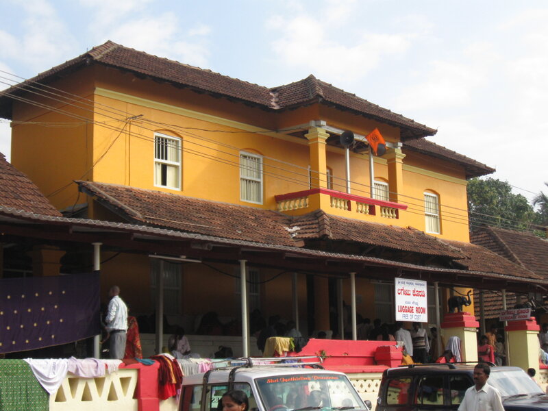 Yellow Building with People