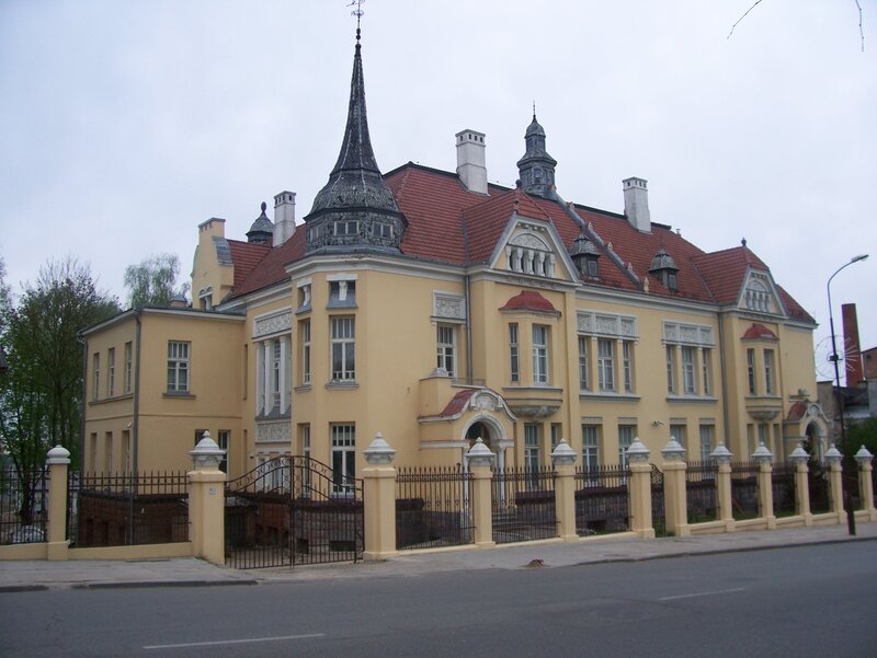 Yellow Building with Spire