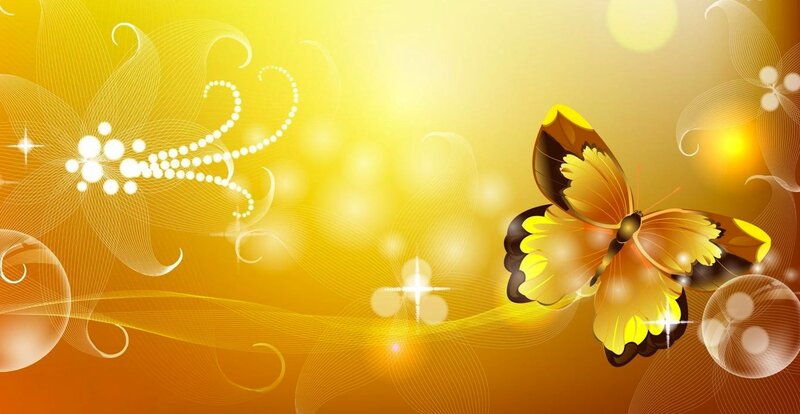 Yellow Butterfly — Bright