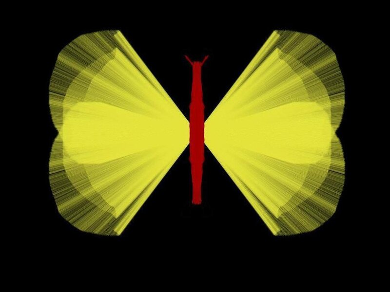 Yellow Butterfly — Minimalist