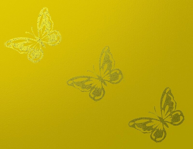 yellow butterfly pattern