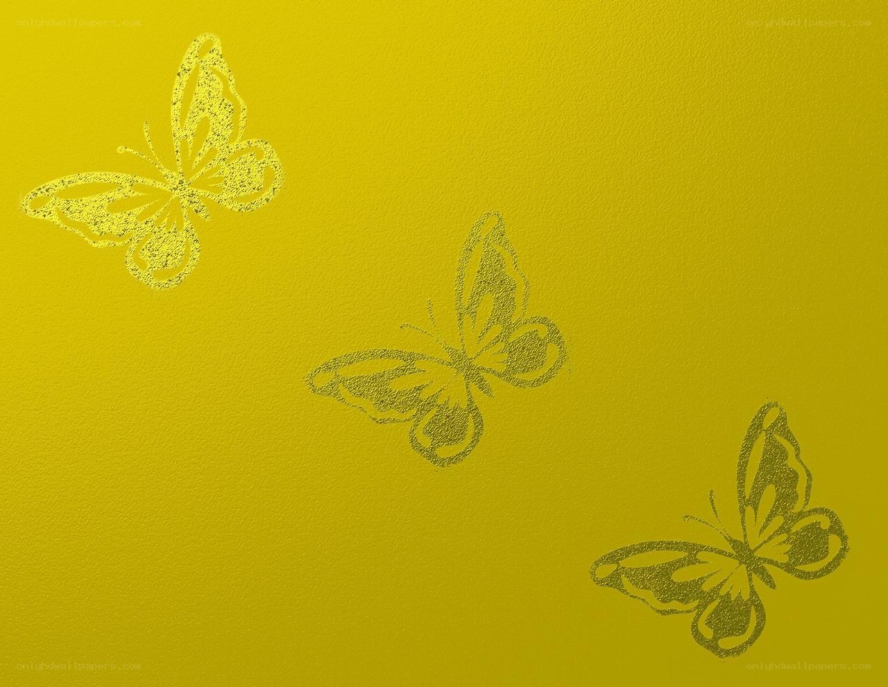 yellow butterfly pattern