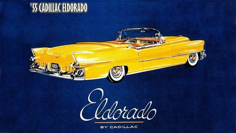 Yellow Cadillac Convertible