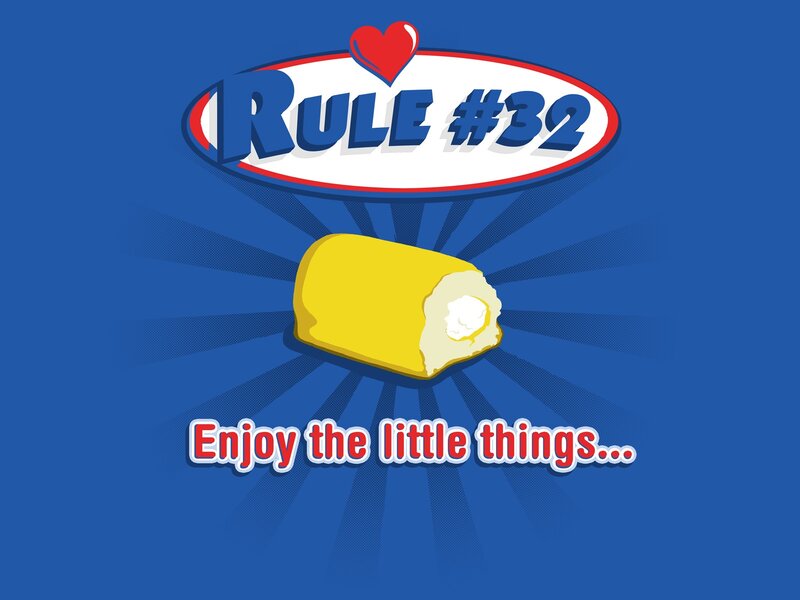Yellow Cake Roll — Blue, Playful