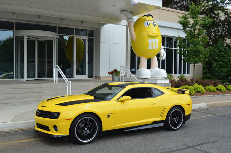 Yellow Camaro Car — Bright, Afternoon, Photograph