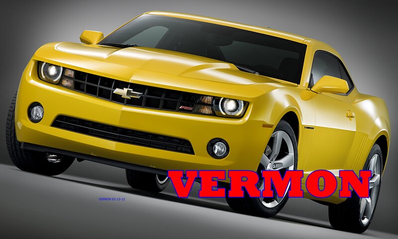 Yellow Camaro Car — Dramatic, Photograph, Grille
