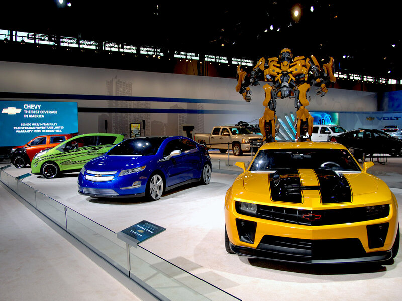 Yellow Camaro Car — Dramatic