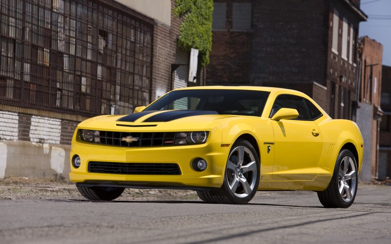 Yellow Camaro Car — Urban