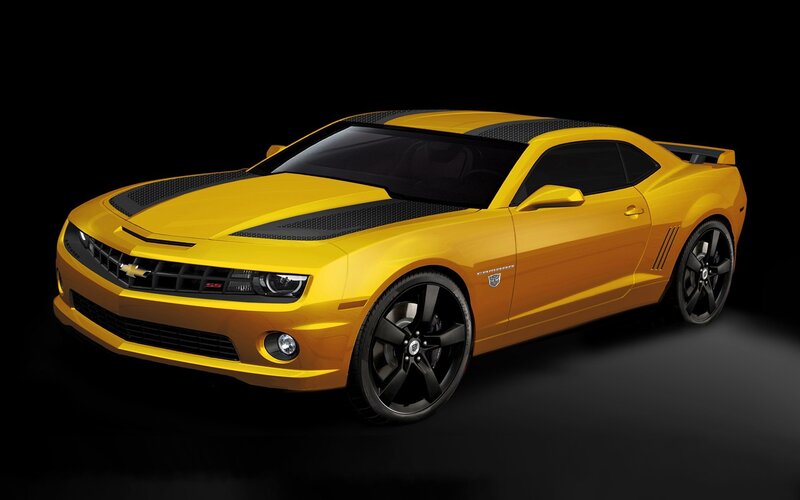 Yellow Camaro concept car