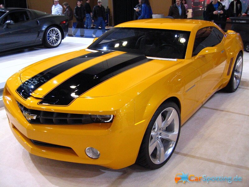 Yellow Camaro Concept Car — Showroom