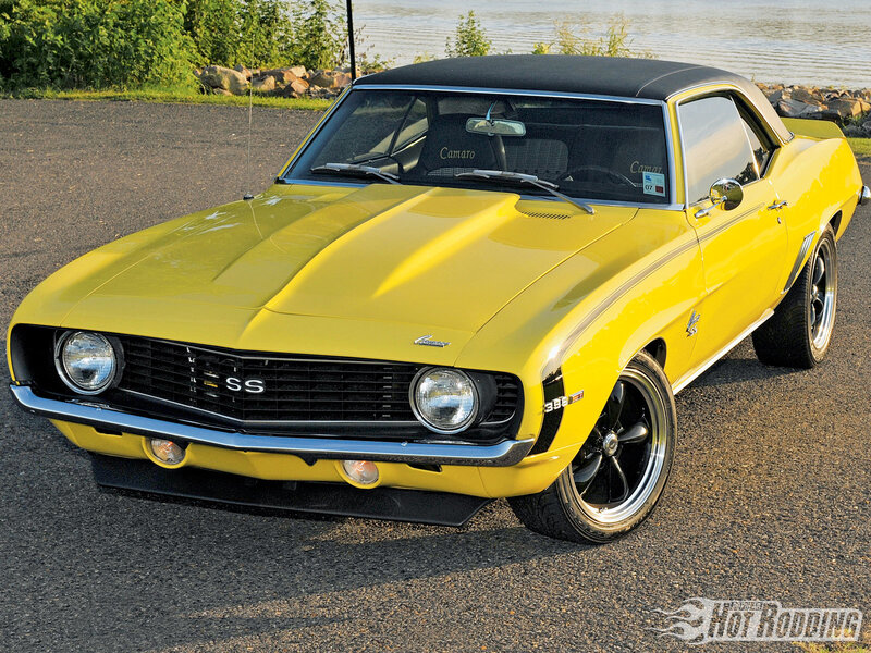 Yellow Camaro SS classic car