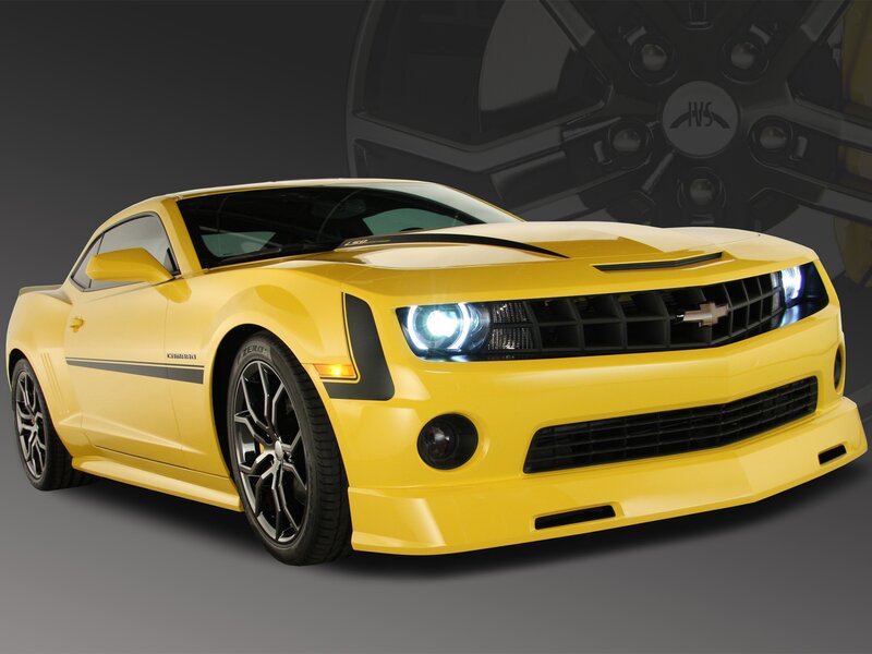 Yellow Camaro with black accents