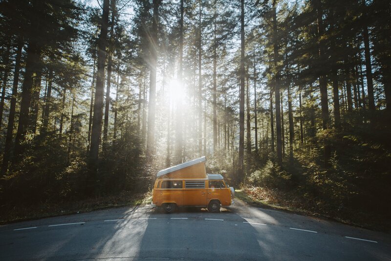 Yellow Camper Van