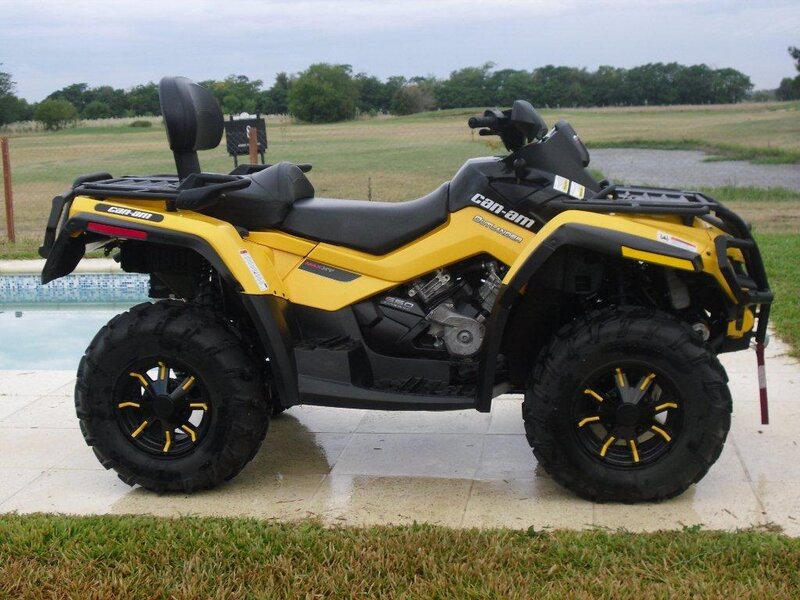 Yellow Can-am Atv