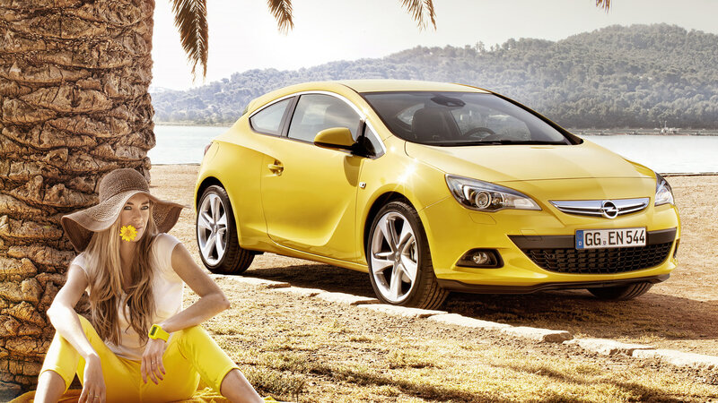 Yellow Car and Woman