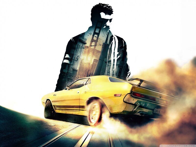 yellow car burnout in city