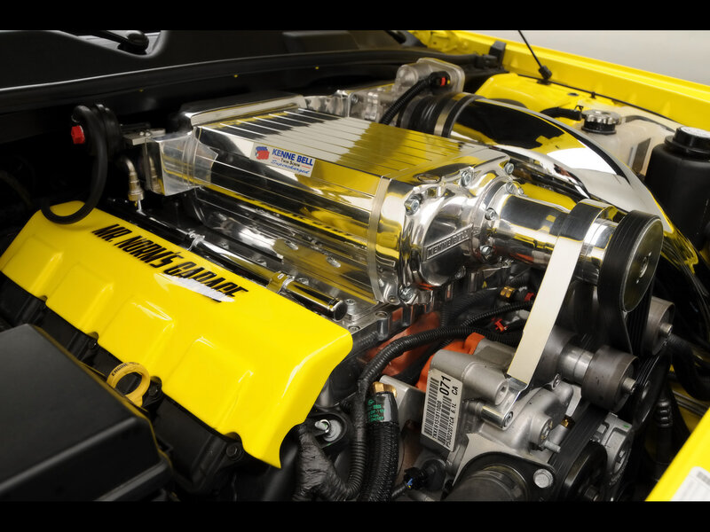 Yellow Car Engine — Mechanical, Photograph