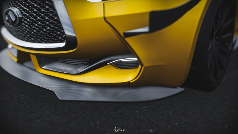 Yellow Car Front Bumper