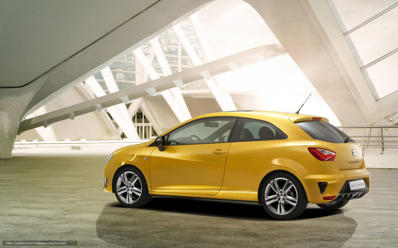 Yellow Car in Garage — Modern, Photograph