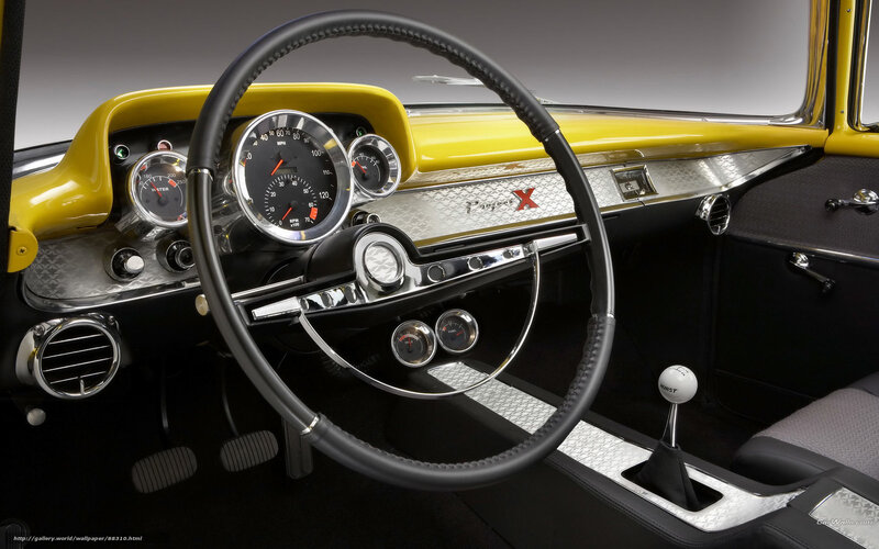 Yellow Car Interior — Retro