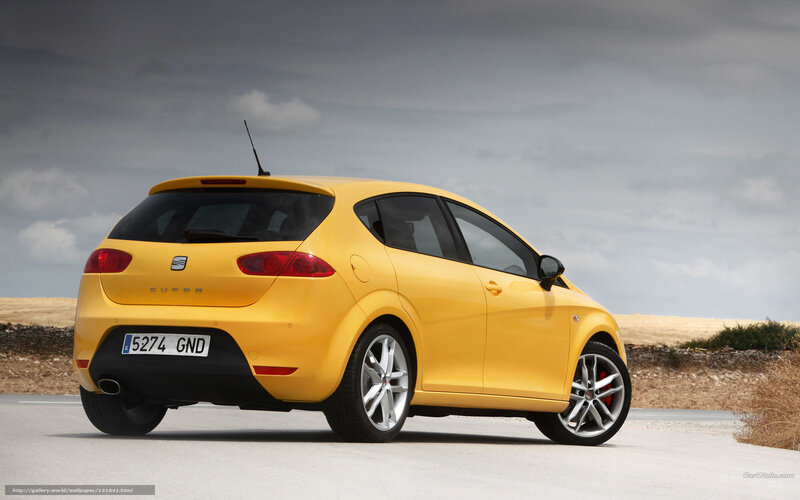 Yellow Car on Road — Dramatic