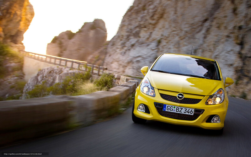 Yellow Car on Road — Dynamic, Sunset