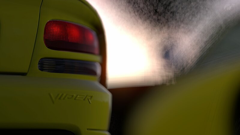 Yellow Car Rear — Dramatic