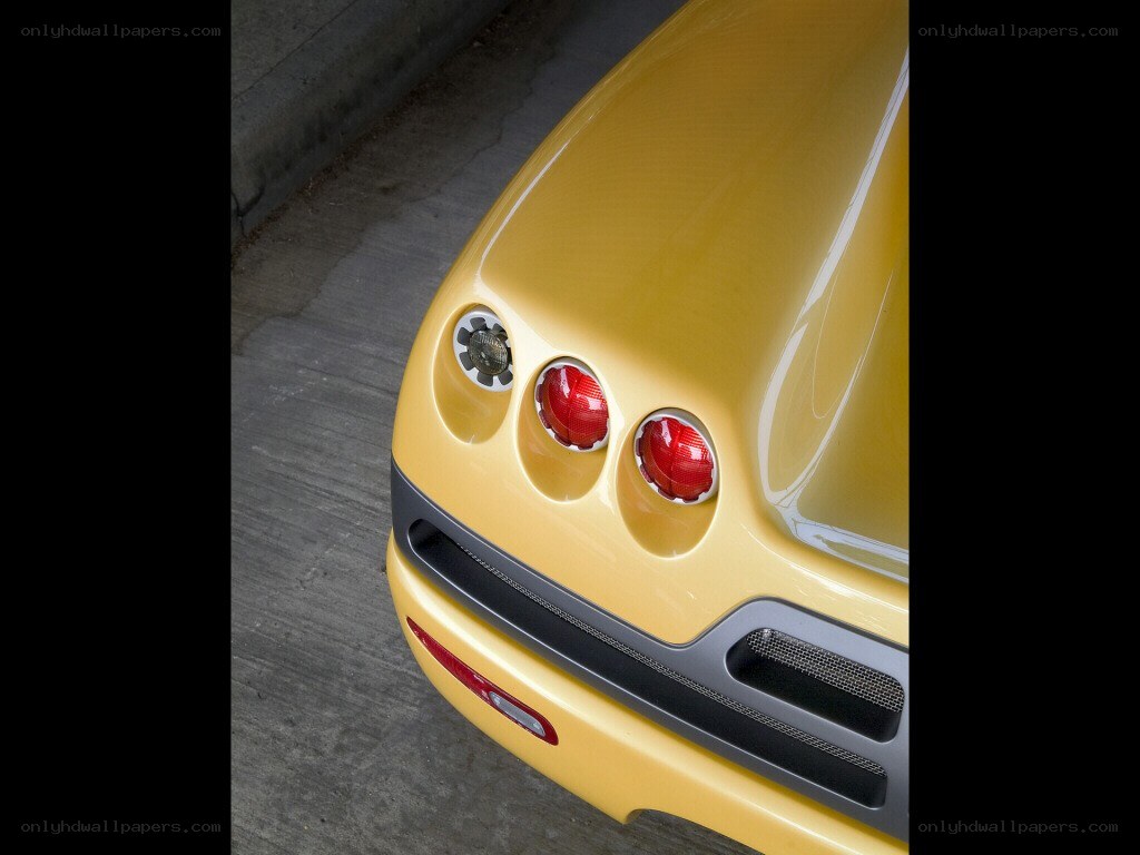 yellow car rear lights