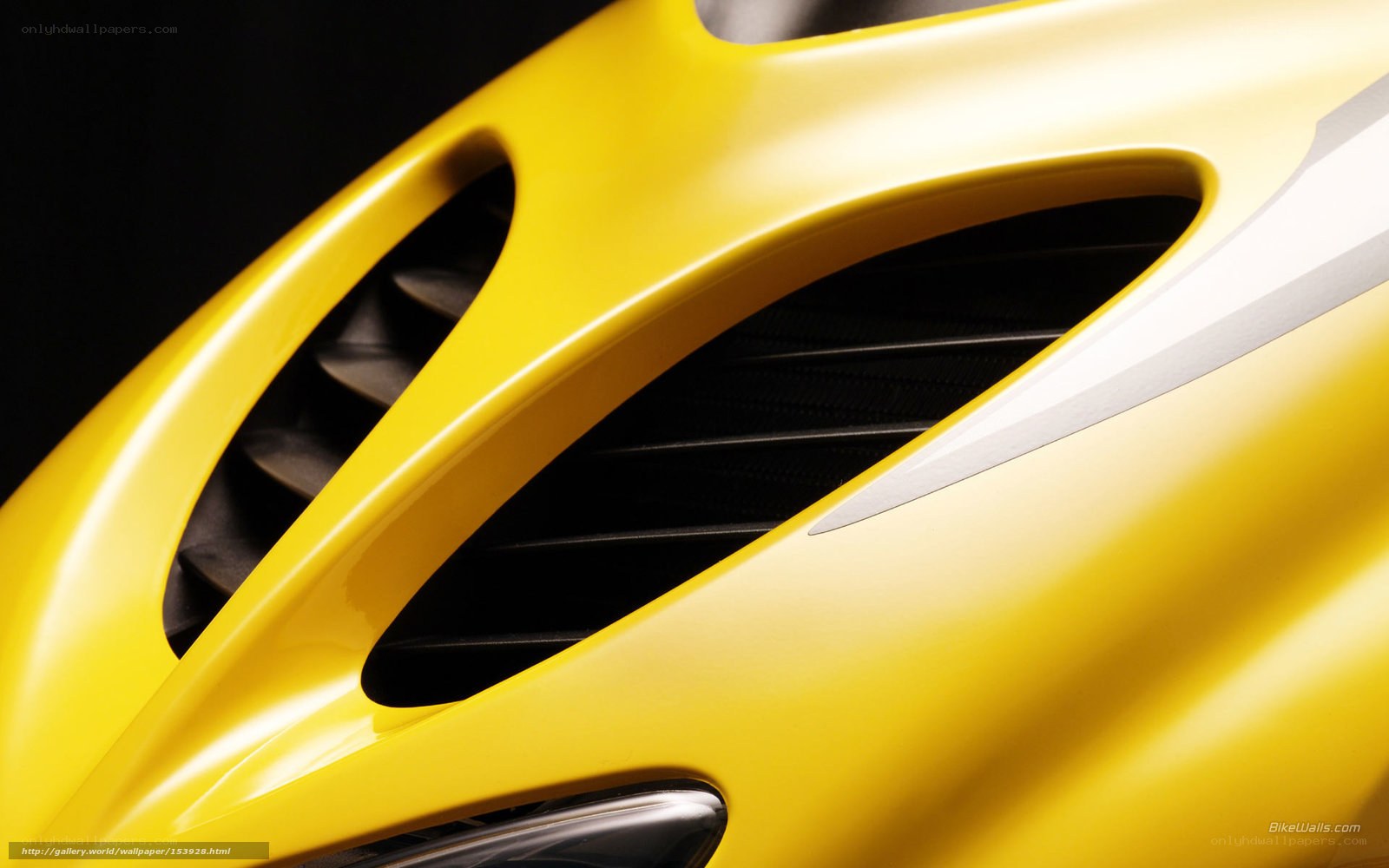 yellow car vent detail