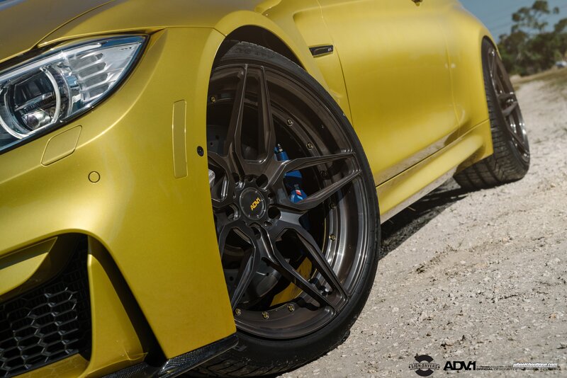 Yellow Car Wheel — Dramatic