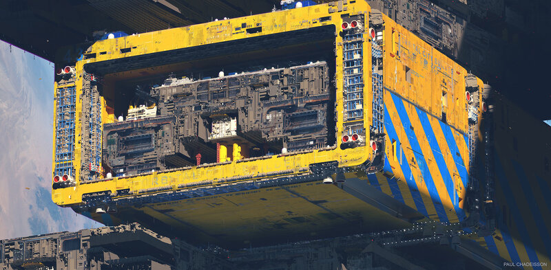 Yellow Cargo Container