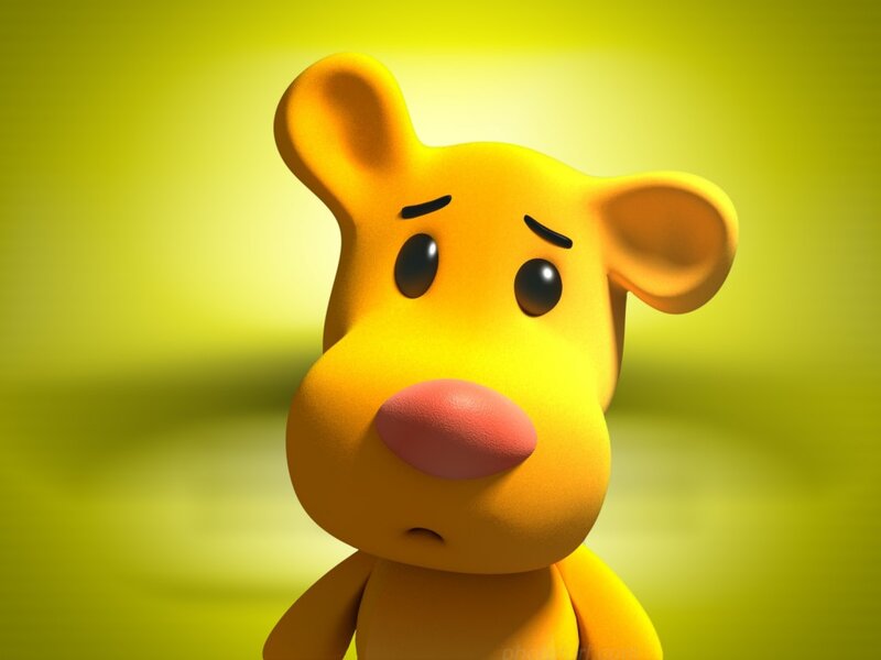 Yellow Cartoon Bear