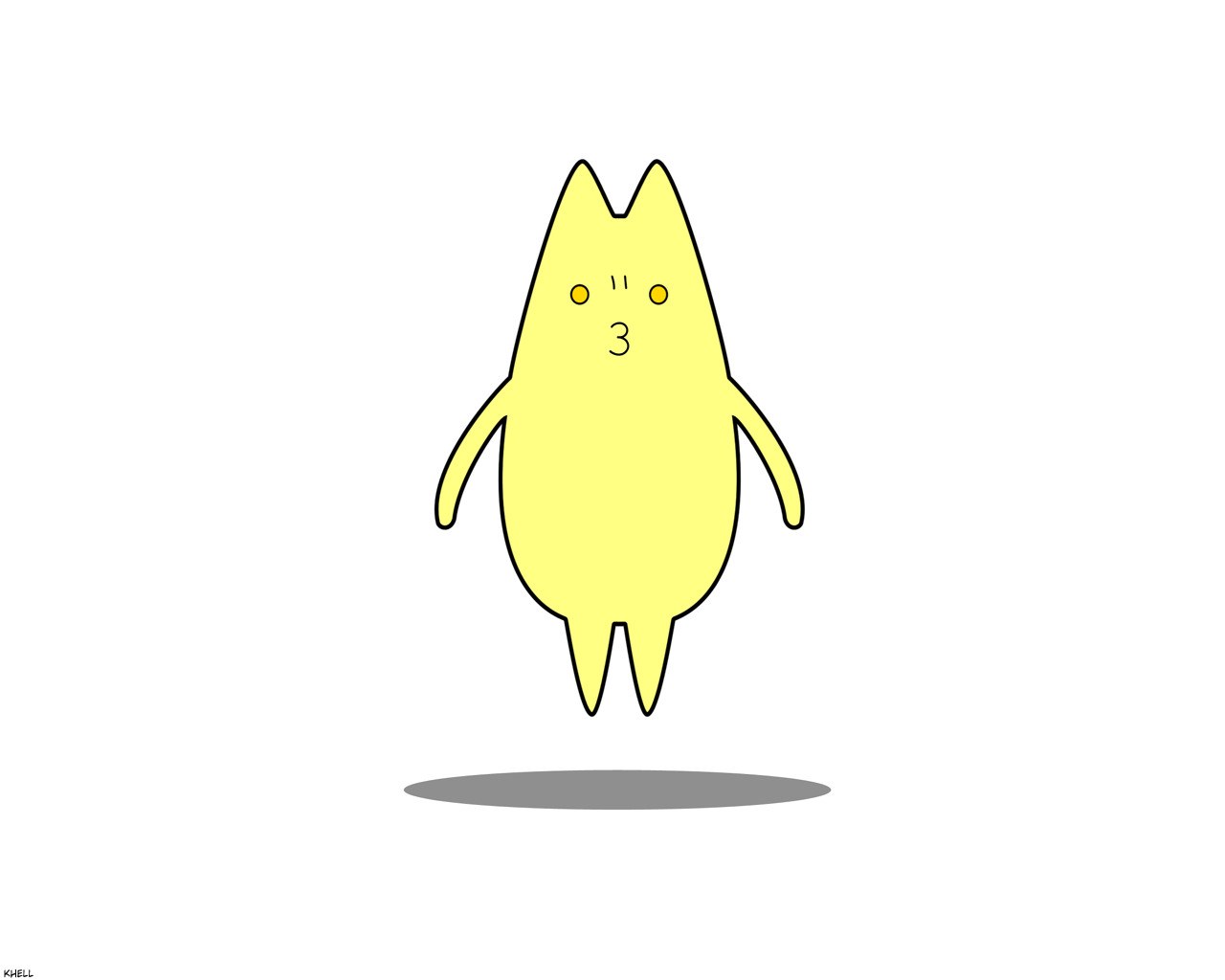 yellow cartoon character