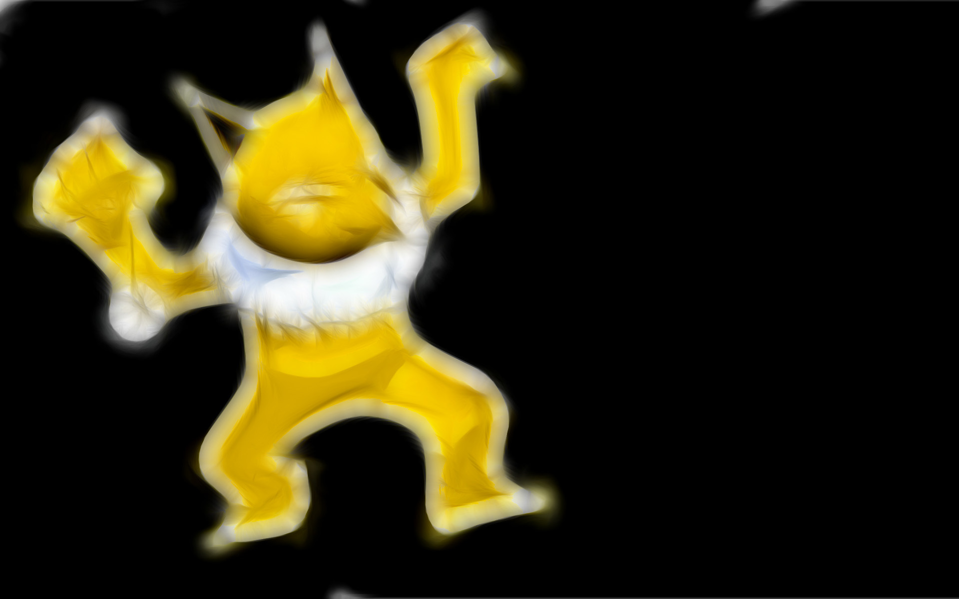 yellow cartoon character dancing