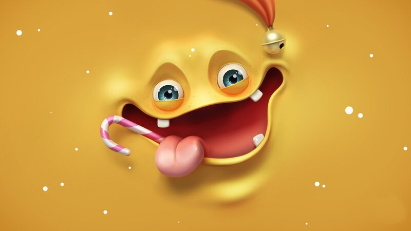 Yellow Cartoon Character — Playful, 3d Render