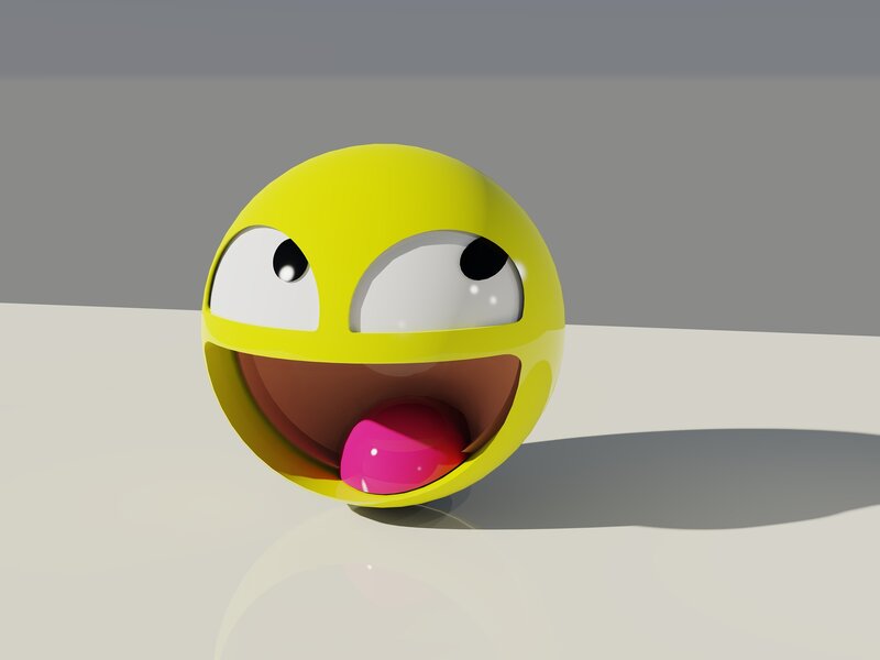 yellow cartoon character with wide eyes