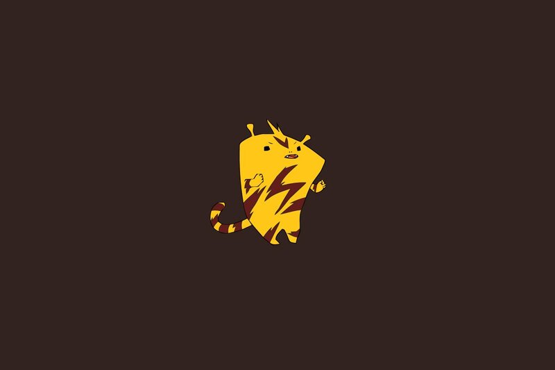 yellow cartoon creature