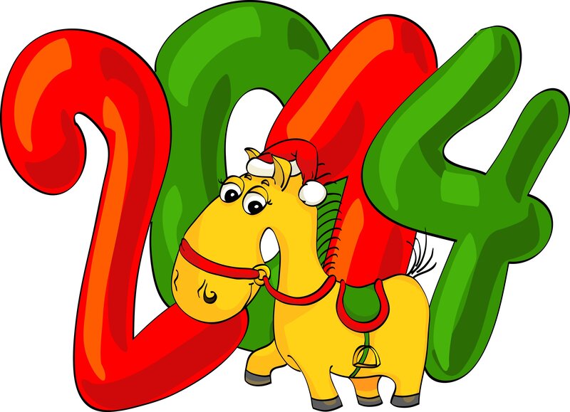 Yellow Cartoon Horse