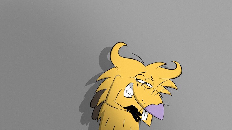 Yellow Cartoon Lion