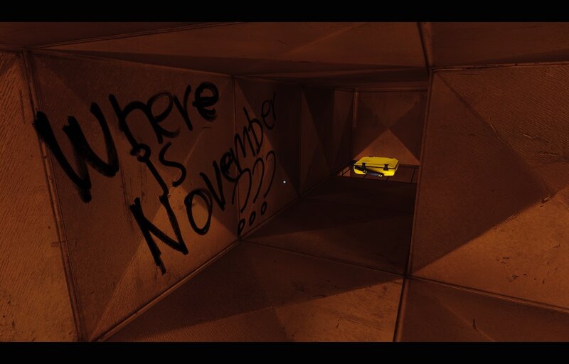 Yellow Case in Tunnel