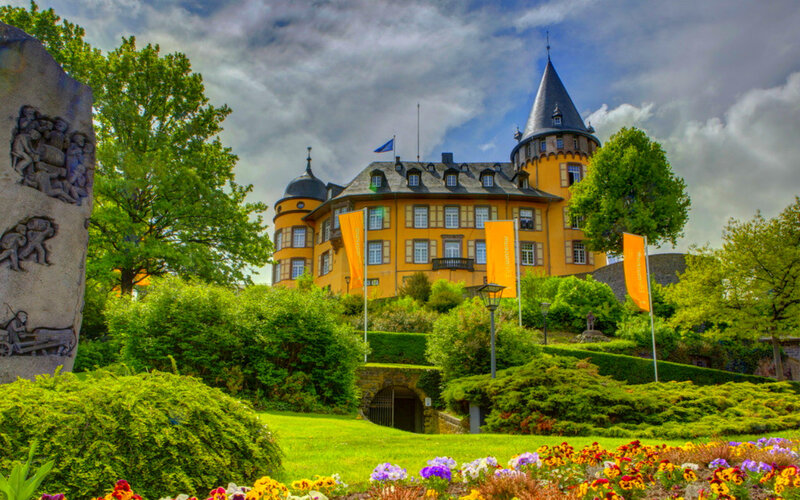 Yellow Castle on Hill